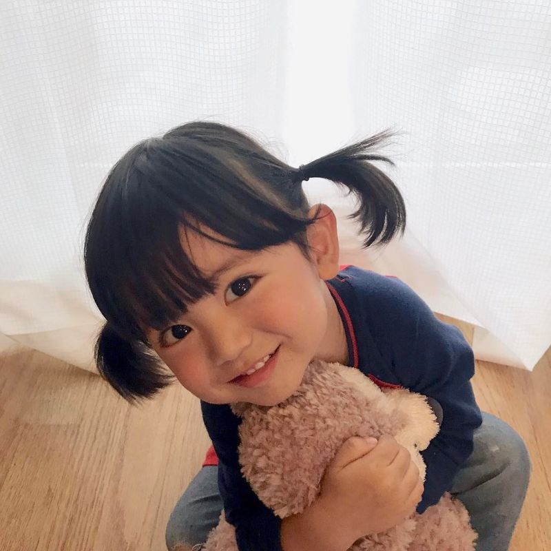 tóc mái ở trẻ con Nhật Bản